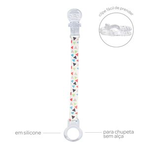Prendedor de Chupeta Shapes Buba +3 Meses 1 Unidade