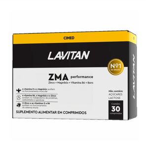 Suplemento Alimentar Lavitan ZMA Performance 30 Comprimidos
