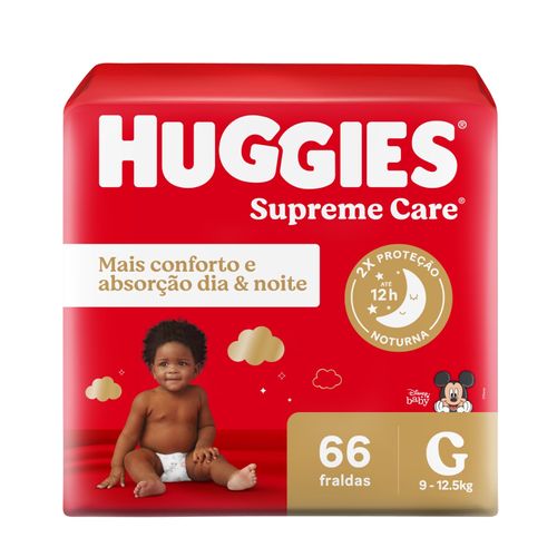Fralda Huggies Supreme Care G 66 Unidades