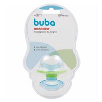 Mordedor Com Massageador Buba De Gengiva Azul 1 Unidade