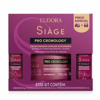 Kit Siàge Pro Cronology Potencializador Nutrição 10ml + Potencializador De Reconstrução 10ml + Máscara De Hidratação 250g
