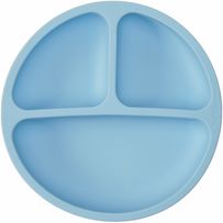 Pratinho em Silicone Buba Com Ventosas Azul 1 Unidade