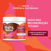 Máscara Capilar Negra Rosa Reconstrução Tutano Crespas e Cacheadas 500g