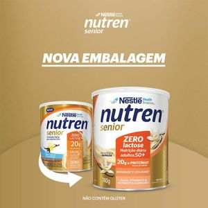 Complemento Alimentar Nutren Senior Zero Lactose Baunilha 740g