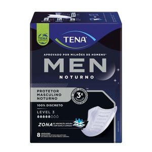 Protetor Tena Men Noturno Masculino Level 3 - 8 Unidades