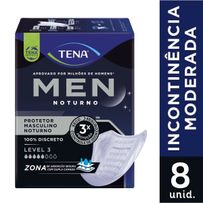 Protetor Tena Men Noturno Masculino Level 3 - 8 Unidades