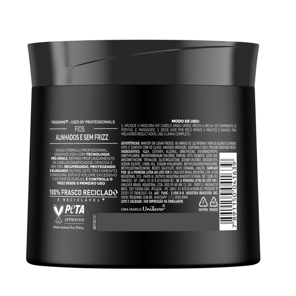 Máscara De Tratamento Tresemmé Blindagem Antifrizz 400g