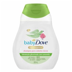 Shampoo Baby Dove Hidratação Enriquecida para Cabelos Claros 200ML