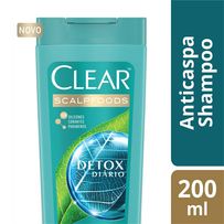 Shampoo Anticaspa Clear Detox Diário 200ml
