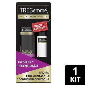 Kit Tresemmé Tresplex Regeneração Shampoo 400ml + Condicionador 200ml