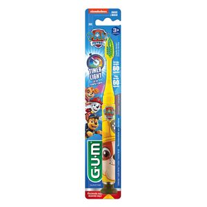 Escova Dental Infantil Gum Patrulha Canina Timer Light Sortidas 1 Unidade