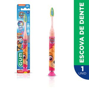 Escova Dental Infantil Gum Patrulha Canina Timer Light Sortidas 1 Unidade