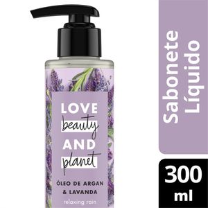 Sabonete Líquido Love Beauty and Planet Relaxing Rain Óleo de Argan & Lavanda 300ml