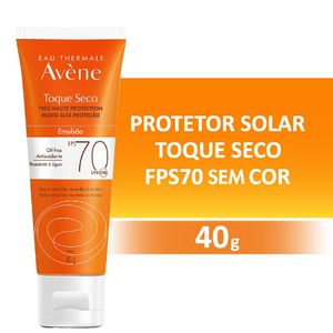Protetor Solar Avène Toque Seco Emulsão Fps70 40g