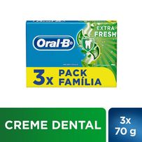 Kit Creme dental Oral-B Extra Fresh 3 unidades 70g