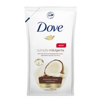 Sabonete Líquido Dove Nutrição Indulgente Leite de Coco e Manteiga de Cacau Sachê 200mL