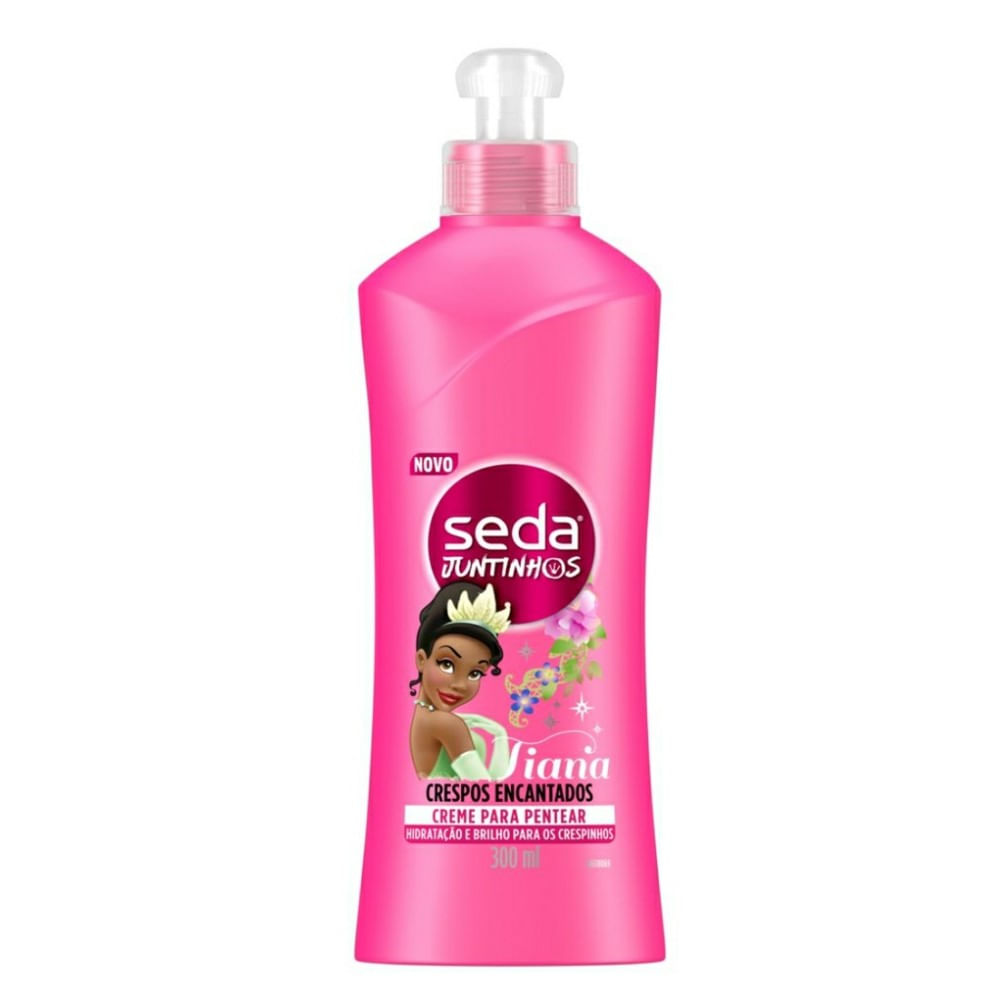 Creme Para Pentear Seda Juntinhos Tiana Crespos e Encantados 300ml
