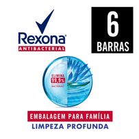 Sabonete Em Barra Rexona Limpeza Profunda 6 Unidades De 84g Cada
