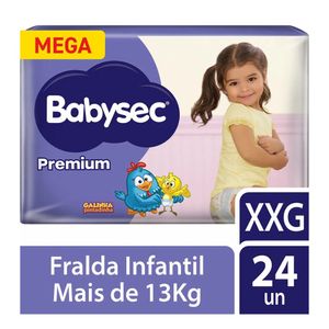 Fralda BabySec Galinha Pintadinha Premium Xxg 24 Unidades