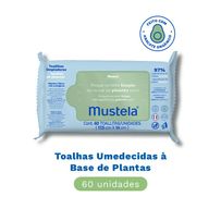 Toalhas Umedecidas Mustela Base De Plantas 60 Unidades