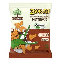 Biscoito Mãe Terra Zooreta Cacau 80g