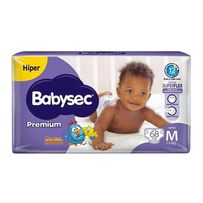 Fralda Babysec Galinha Pintadinha Premium Hiper M 68 Unidades