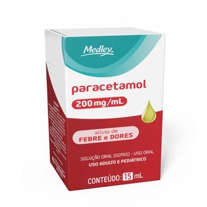 Parecetamol 200mg/ml Medley Solução Oral 15ml