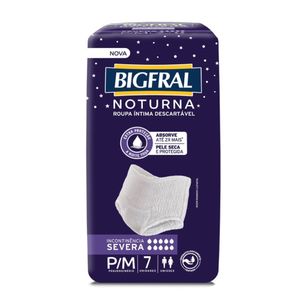 Roupa Íntima Bigfral Noturna P/M Unissex 7 Unidades