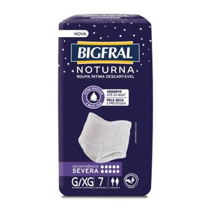 Roupa Íntima Bigfral Noturna G/XG Unissex 7 Unidades
