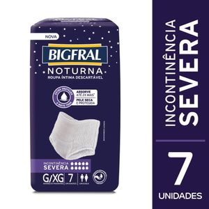 Roupa Íntima Bigfral Noturna G/XG Unissex 7 Unidades