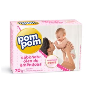 Sabonete Em Barra Pom Pom Óleo de Amêndoas 70g