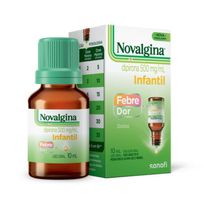 Novalgina Dipirona 500mg/ml Infantil Gotas Solução Oral 10ml