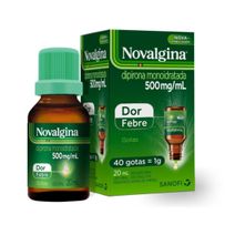 Novalgina Dipirona 500mg/ml Gotas Solução Oral 20ml