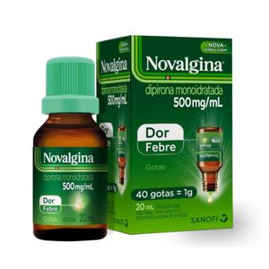 Novalgina Dipirona 500mg/ml Gotas Solução Oral 20ml