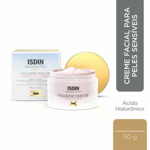 Creme Facial Isdin Isdinceutics Hyaluronic Moisture Peles Sensíveis 50g