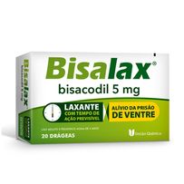 Bisalax 5mg União Química 20 Drágeas