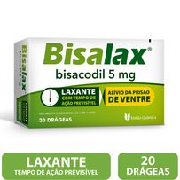 Bisalax 5mg União Química 20 Drágeas