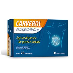 Carverol 250mg União Química 20 Comprimidos