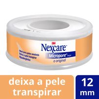 Fita Micropore Nexcare Bege 12mm X 4,5m 1 Unidade