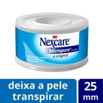 Fita Micropore Nexcare Branca 25 mm x 4,5 m 1 Unidade