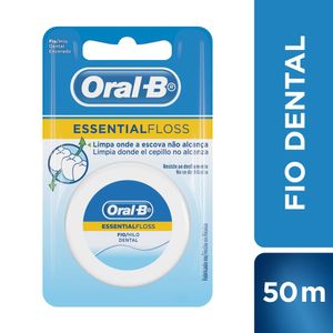 Fio Dental Encerado Oral-b Essential Floss 50 Metros
