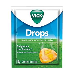 Vick Drops Sabor Limão 5 pastilhas