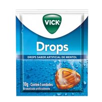 Vick Drops Sabor Mentol com 5 pastilhas
