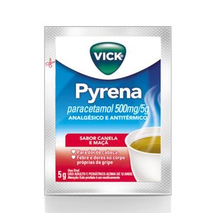 Chá para Gripe Vick Pyrena Sabor Maçã e Canela 500mg