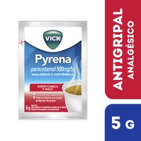 Chá para Gripe Vick Pyrena Sabor Maçã e Canela 500mg