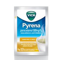 Chá para Gripe Vick Pyrena Sabor Mel e Limão 500mg