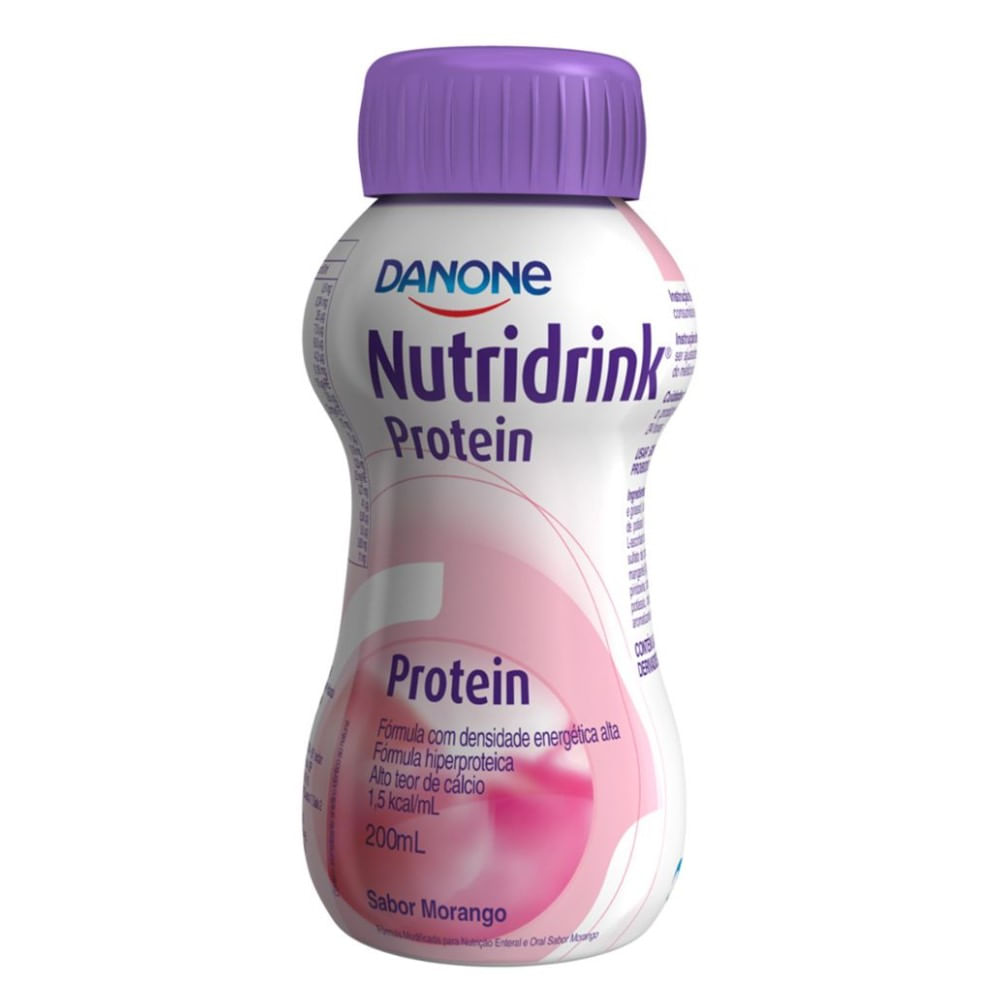 Encontraproduto.com.br - Danone Nutricia Suplemento Nutridrink Protein Morango 200Ml