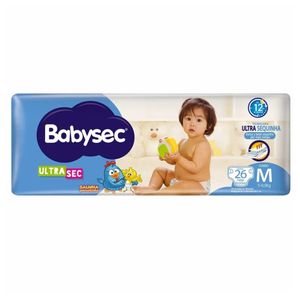 Fralda BabySec Galinha Pintadinha Ultra Sec Jumbo M 26 Unidades