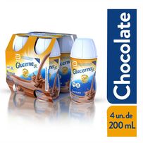 Suplemento Nutricional Glucerna Sr Sabor Chocolate 4 unidades De 200ml