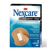 Curativos Transparentes à Prova D'água Nexcare Tegaderm Com Pad 3 Unidades